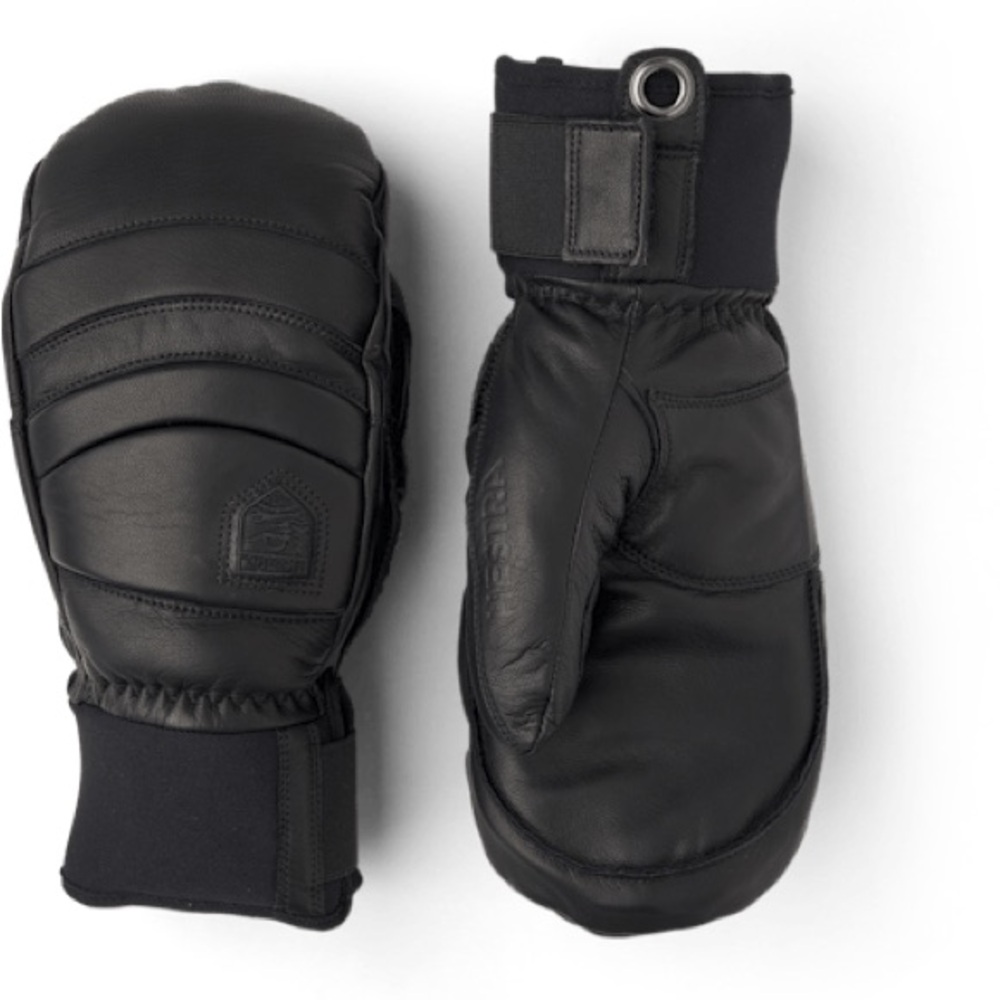 NWT Hestra Fall Line Mitt Leather Gloves Black Sz 7